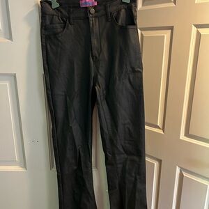 Black Edikted leather pants
